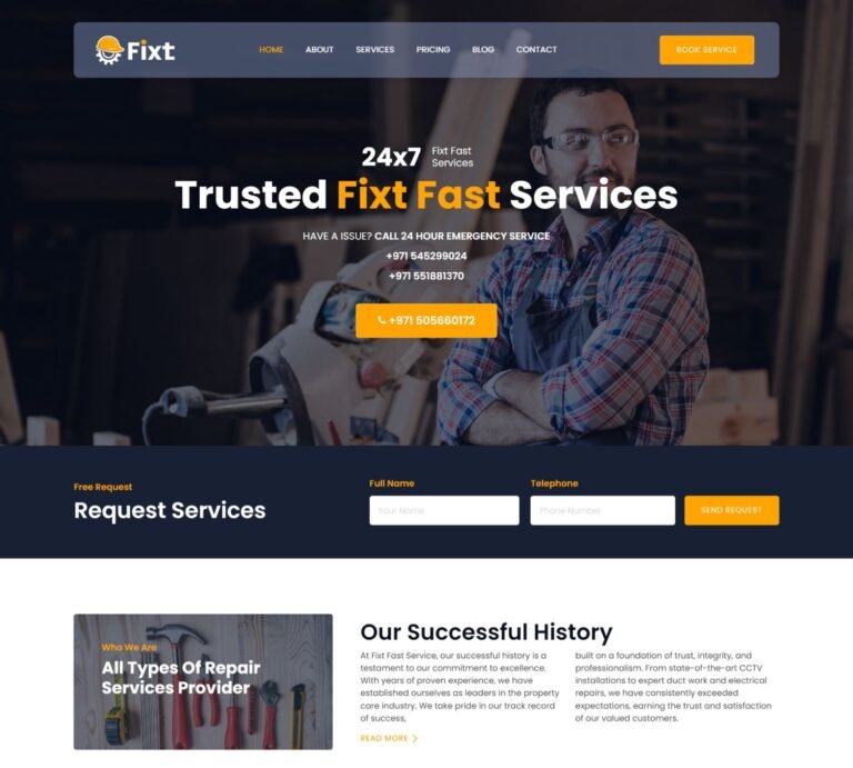 Fixt Fast Service - Developed By Mustx Digital